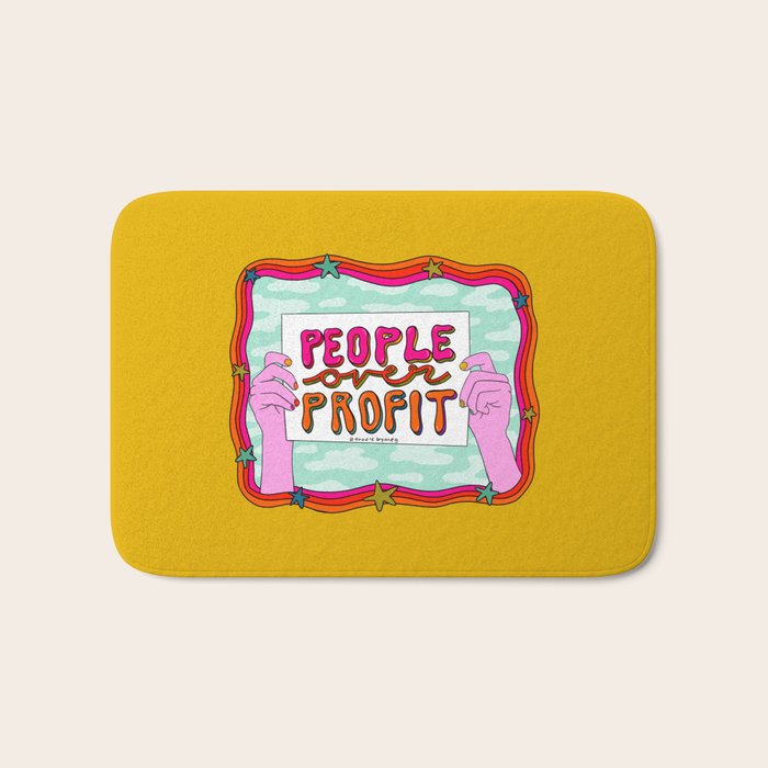 People Over Profit Bath Mat Gallery Image 1