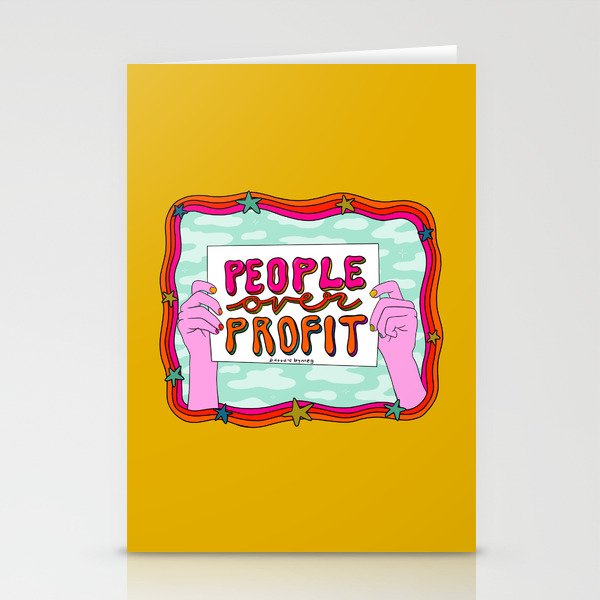 People Over Profit Stationery Card Gallery Image 2