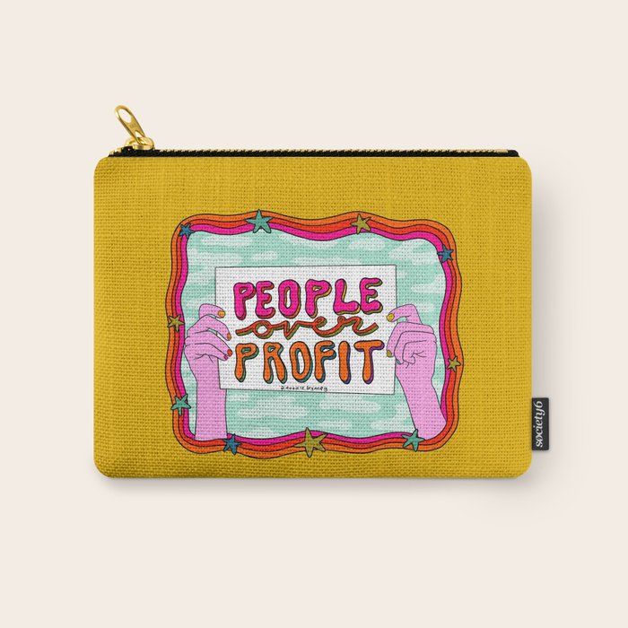 People Over Profit Carry All Pouch Gallery Image 1