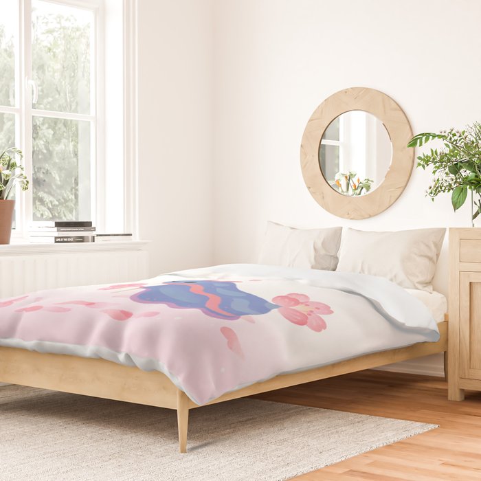 Cherry blossom slug Duvet Cover Gallery Image 2