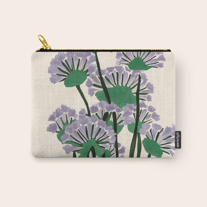 Modern Lavender Garden Carry All Pouch Gallery Image 1