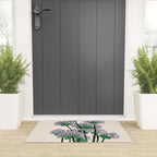 Modern Lavender Garden Welcome Mat Gallery Image 3