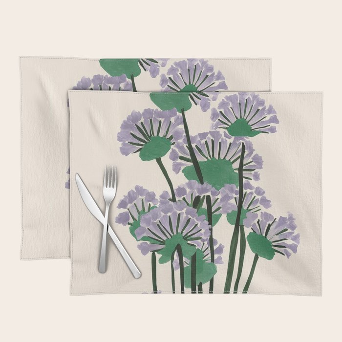 Modern Lavender Garden Placemat Gallery Image 1