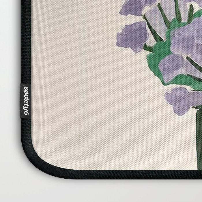 Modern Lavender Garden Laptop Sleeve Gallery Image 3