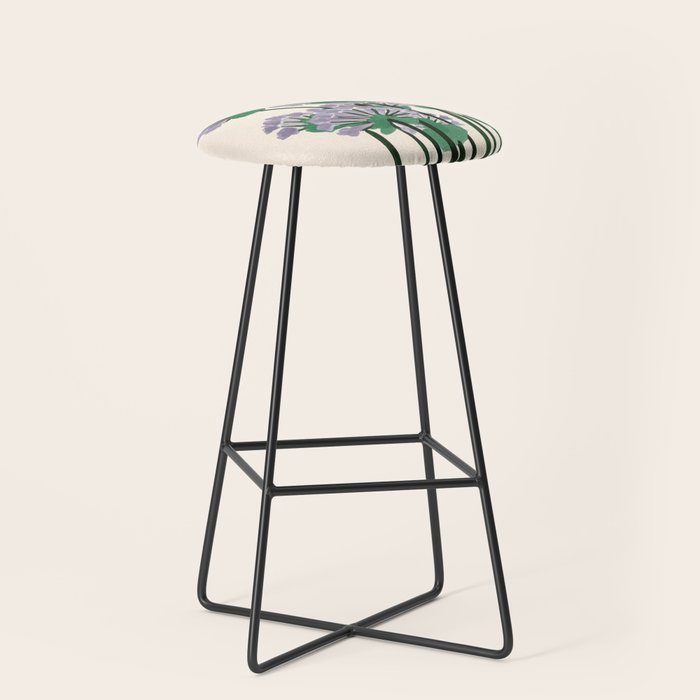 Modern Lavender Garden Stool Gallery Image 1