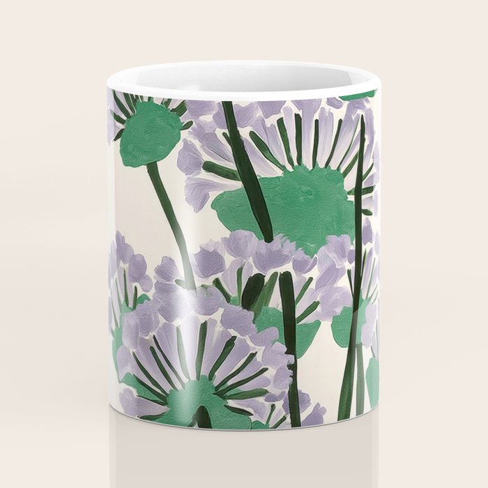 Modern Lavender Garden Coffee Mug Gallery Image 4