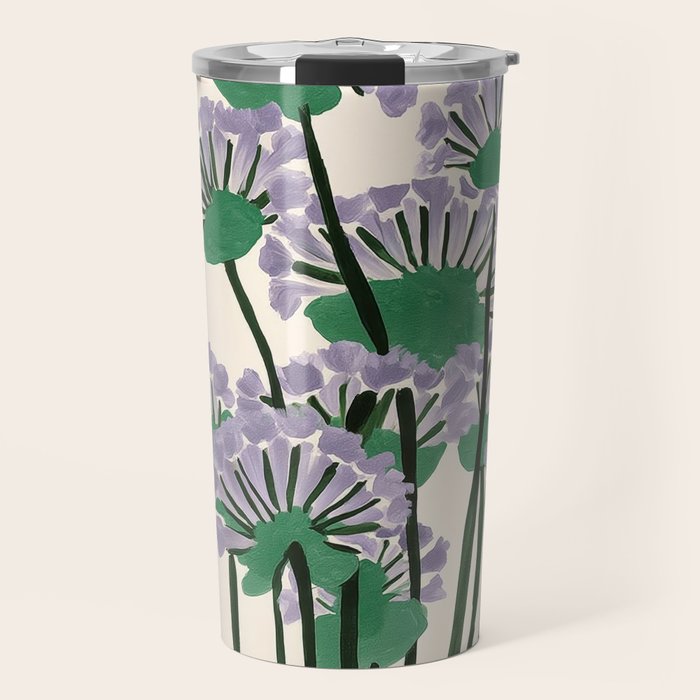 Modern Lavender Garden Travel Mug Gallery Image 1
