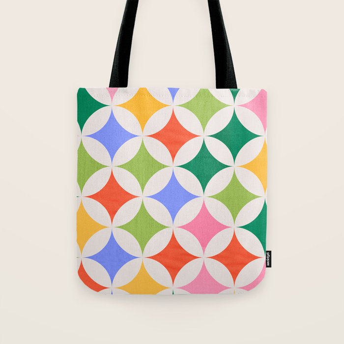 Festive Geometry Pattern Tote Bag Gallery Image 1