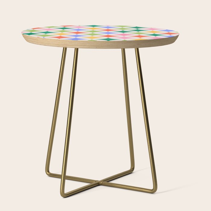 Festive Geometry Pattern Side Table Gallery Image 1