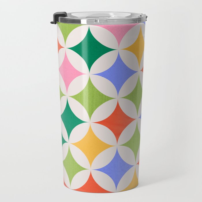 Festive Geometry Pattern Travel Mug Gallery Image 3