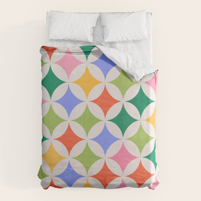 Festive Geometry Pattern Duvet Cover Gallery Image 6