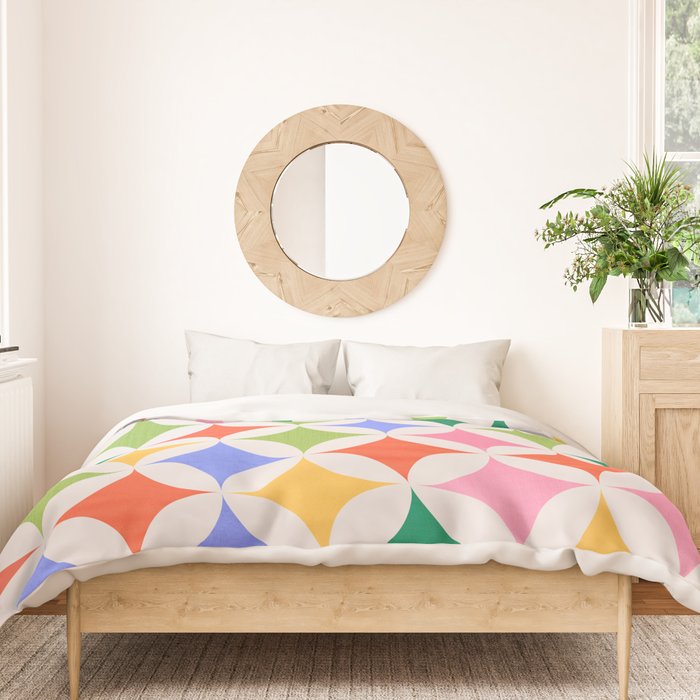 Festive Geometry Pattern Duvet Cover Gallery Image 3