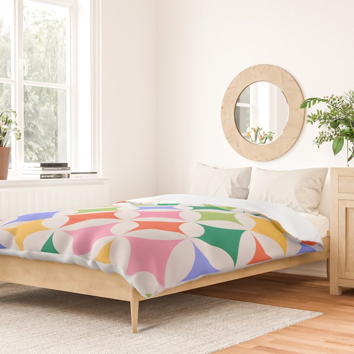Festive Geometry Pattern Duvet Cover Gallery Image 2