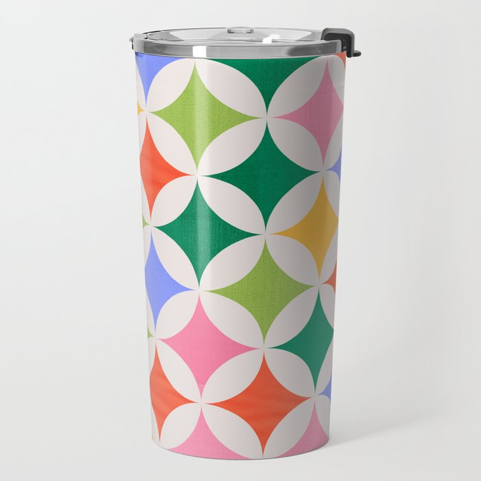 Festive Geometry Pattern Travel Mug Gallery Image 2