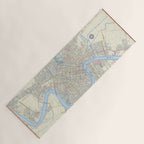 New Orleans Vintage Map Yoga Mat Gallery Image 1