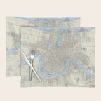 New Orleans Vintage Map Placemat Gallery Image 1