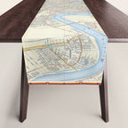 New Orleans Vintage Map Table Runner Gallery Image 1