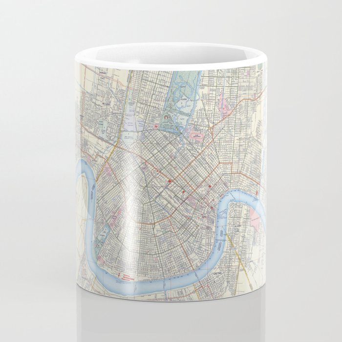New Orleans Vintage Map Coffee Mug Gallery Image 4