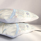 New Orleans Vintage Map Pillow Sham Gallery Image 3
