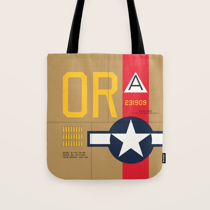 Aircraft Markings - USA B-17 Tote Bag Gallery Image 1