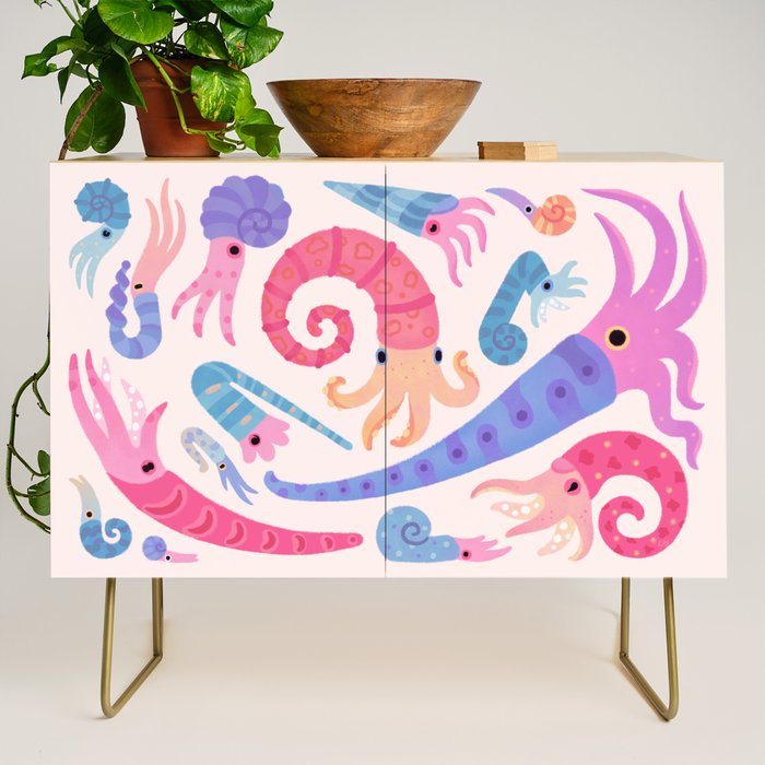 Ancient cephalopods Credenza Gallery Image 1