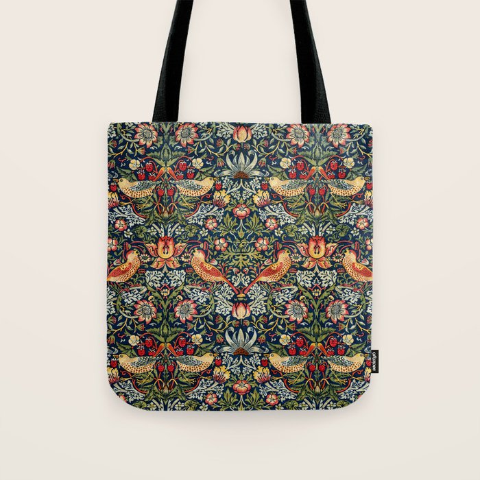 Strawberry Thief by William Morris 1883 Antique Vintage Victorian Jugendstil Art Nouveau Retro  Tote Bag Gallery Image 1