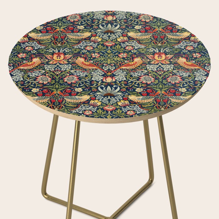 Strawberry Thief by William Morris 1883 Antique Vintage Victorian Jugendstil Art Nouveau Retro  Side Table Gallery Image 2