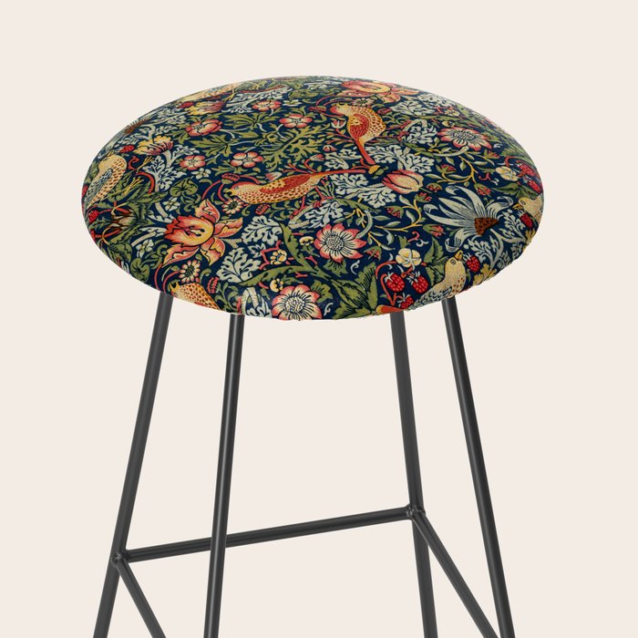 Strawberry Thief by William Morris 1883 Antique Vintage Victorian Jugendstil Art Nouveau Retro  Stool Gallery Image 2