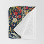 Strawberry Thief by William Morris 1883 Antique Vintage Victorian Jugendstil Art Nouveau Retro  Throw Blanket Gallery Image 3