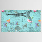 Paris - my blue love Tablecloth Gallery Image 2