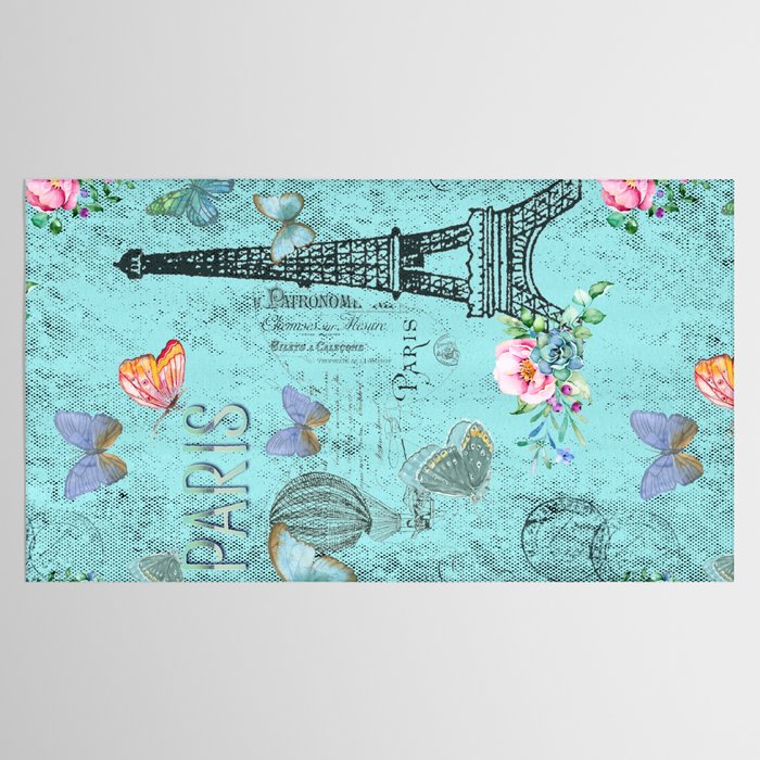 Paris - my blue love Tablecloth Gallery Image 2