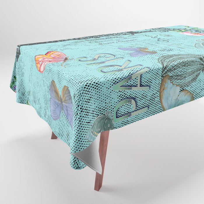 Paris - my blue love Tablecloth Gallery Image 1