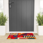 Colorful Happy Geometrics Welcome Mat Gallery Image 3