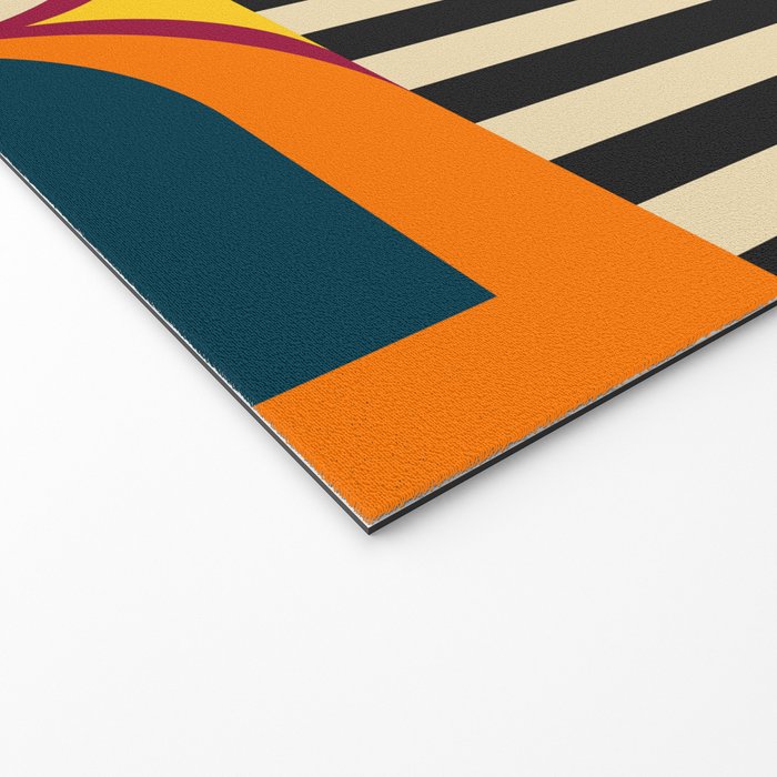 Colorful Happy Geometrics Welcome Mat Gallery Image 2