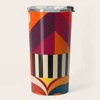 Colorful Happy Geometrics Travel Mug Gallery Image 2