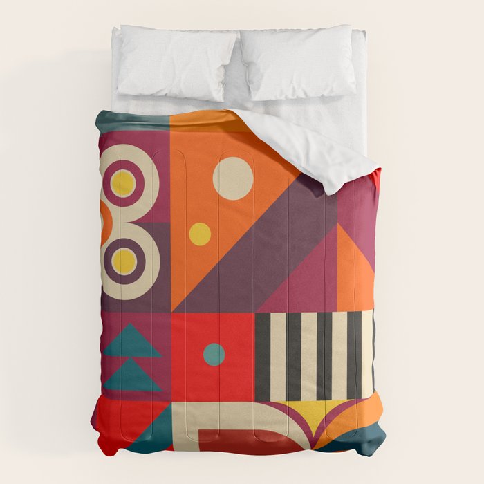 Colorful Happy Geometrics Comforter Gallery Image 1