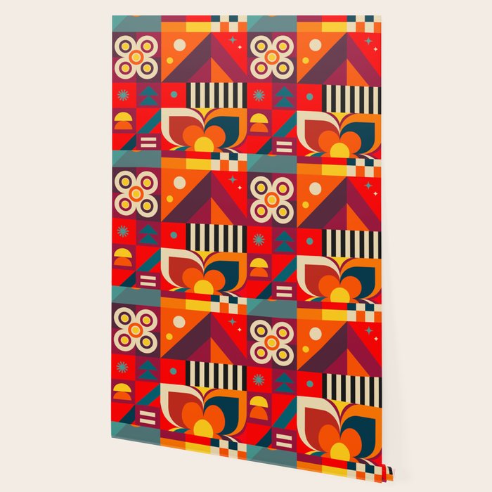 Colorful Happy Geometrics Wallpaper Gallery Image 2