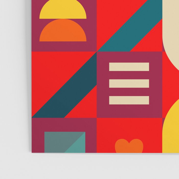 Colorful Happy Geometrics Poster Gallery Image 3