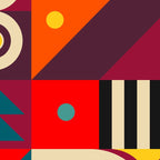 Colorful Happy Geometrics Coffee Mug Gallery Image 2