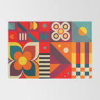 Colorful Happy Geometrics Rug Gallery Image 2