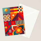 Colorful Happy Geometrics Stationery Card Gallery Image 2