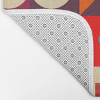 Colorful Happy Geometrics Bath Mat Gallery Image 2