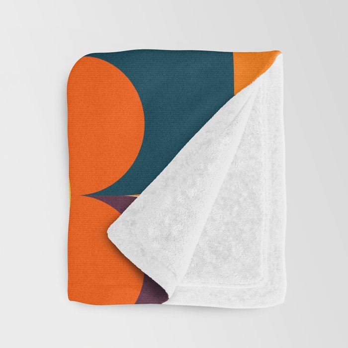 Colorful Happy Geometrics Throw Blanket Gallery Image 3