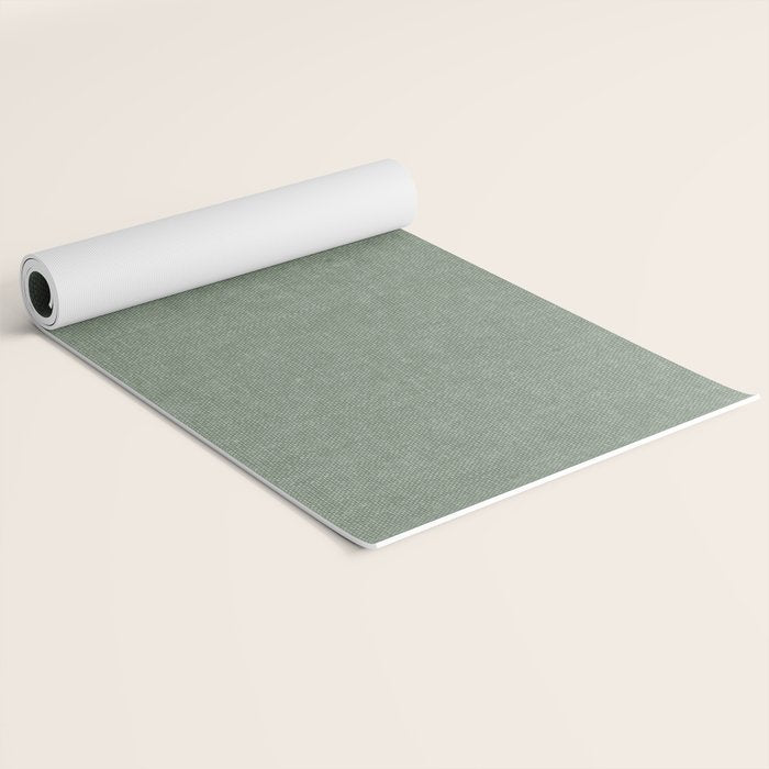 solid woven - sage Yoga Mat Gallery Image 2