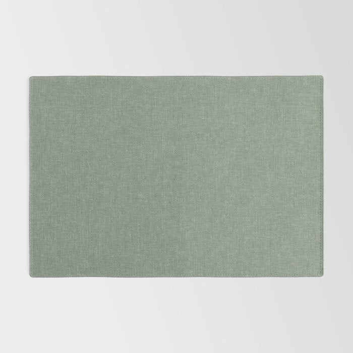 solid woven - sage Rug Gallery Image 2