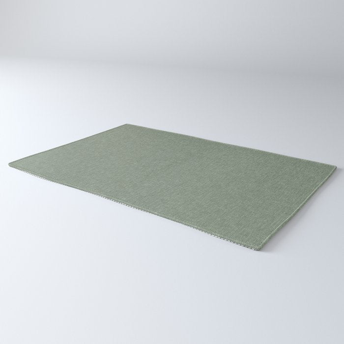 solid woven - sage Rug Gallery Image 3