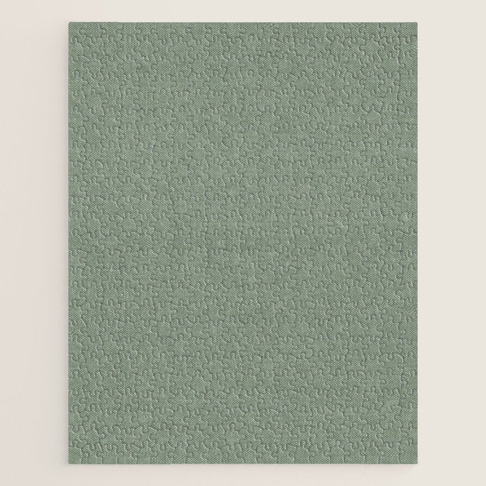 solid woven - sage Jigsaw Puzzle Gallery Image 1