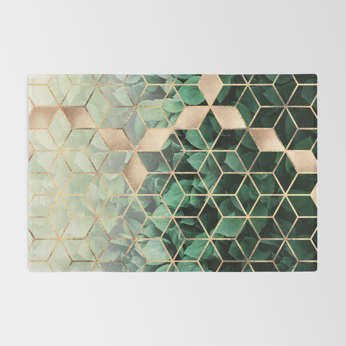 Leaves And Cubes Rug Gallery Image 2