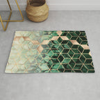 Leaves And Cubes Rug Gallery Image 1