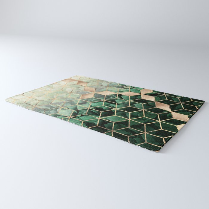 Leaves And Cubes Rug Gallery Image 3